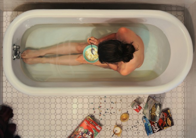 Lee Price Eating Cereal